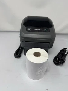 Zebra ZP500 Plus/ZP500Thermal Printer with Cables & Labels VERY GOOD Flat Front - Picture 1 of 13