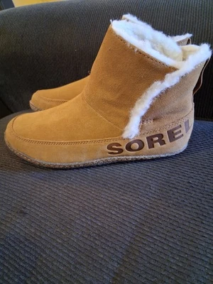 Zapatillas botín al tobillo SOREL de gamuza Nakiska tostado talla 8 forradas de piel sintética para mujer Foto 1 de 4