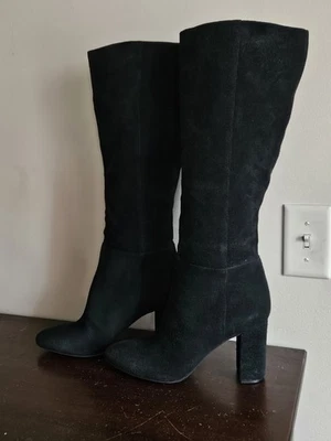 New Chinese Laundry Womens Krafty Black Knee-High Suede Boots 10 Medium  - Image 1 of 4