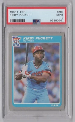 1990 FLEER KIRBY PUCKETT MOVE TO BOX 780 PSA 9 MINNESOTA TWINS #286 - Image 1 of 2