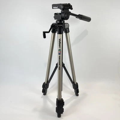 Velbon Videomate 400 Aluminum Adjustable Camara Tripod Ext. 5 Feet  With Panhead - Image 1 of 4