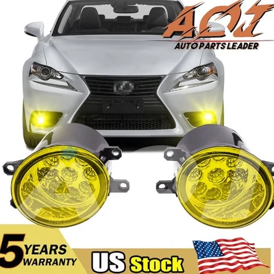 For Lexus IS300 2016 Front Bumper LED White Fog Light Lamps Left Right Foto 1 de 4