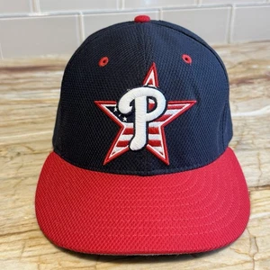 New Era Phila Phillies On-Field Star Flag 59Fifty Fitted Hat 7 1/8 USA MADE! - Bild 1 von 20