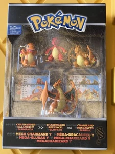 Pokémon Trainer's Choice Mega Charizard Y Charmander Charmeleon Tomy Figures NEW - Picture 1 of 4