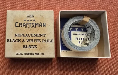 Antiguo ARTESANO Nº 3920 de colección 10' regla de medición/cinta hoja repuesto - NOS Foto 1 de 4