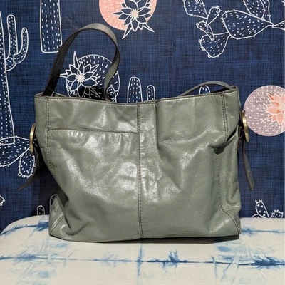HOBO Leather International Render Driftwood Sage Green Hobo Shoulder Tote Bag - Image 1 of 4
