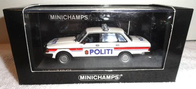 Minichamps POLITI NORWAY VOLVO 240GL 1:43 Scale Limited Edition Die Cast Police - Image 1 of 4