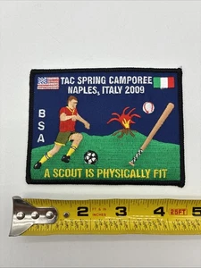 Pfadfinder Aufnäher BSA Steuer Frühling Camporee Neapel Italien 2009 körperlich fit - Bild 1 von 2