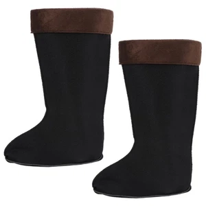  1 Pair Men Fleece Socks Warm Thermal Rain Snow Boot Liners For Outdoor Hiking - Picture 1 of 12