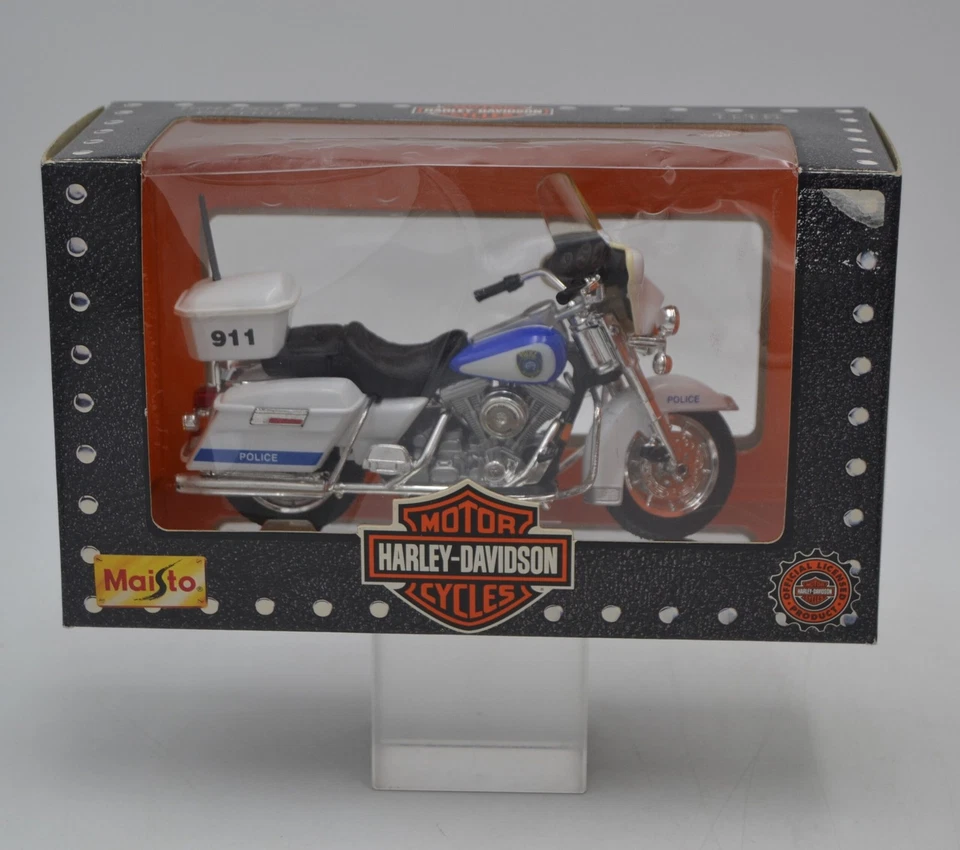 DIE CAST 1/18 " HARLEY DAVIDSON 911 POLICE " MAISTO - Immagine 1 di 1