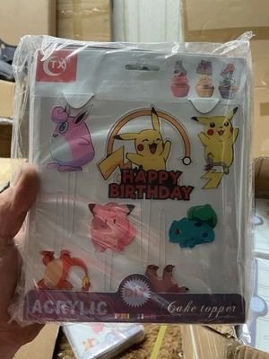 Topper de pastel Pokémon de 7 piezas Foto 1 de 2