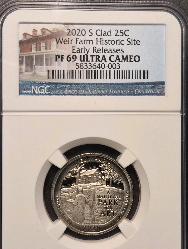 2020 S CLAD 25C PF69 ULTRA CAMEO *51 - Image 1 of 4