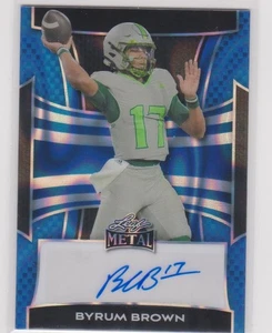 2025 Leaf Metal Blue Lava Byrum Brown Auto Autograph #10/12 South Florida Bulls - Picture 1 of 2