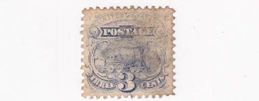 1869 STAMP US SCOTT 114 "Locomotive" 3 CENT PICTORIAL USED - Q - Image 1 of 1