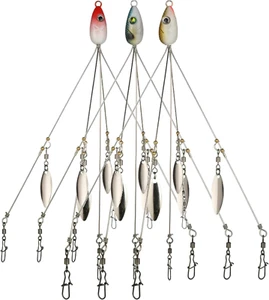 3 Pack Alabama Rig 5 Arms 4 Blades Umbrella Rig Fishing 21.5Cm Fish Bait - Picture 1 of 11