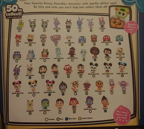 Disney Doorables Series 9 Peek Set Sparkly Glittery Eyes - Pick Your Figures! Cover