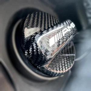 Fuel Tank Cap Gas Oil Cover For Mercedes Benz AMG C Class W203 W205 Carbon Fiber - Bild 1 von 6
