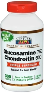 GLUCO CHOND 750/600MG TAB 300CT 21ST CENTURY - Picture 1 of 1