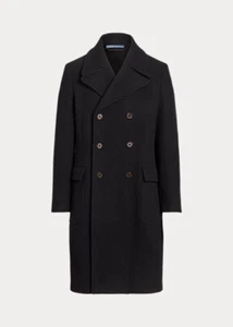 Authentischer Polo Ralph Lauren Herren weicher maßgeschneiderter Wollmischung Automantel schwarz Gr. 42 - Bild 1 von 3