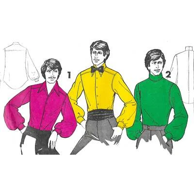 Vintage 1960s Pattern – Men's Cat Shirt - Dance Chest=36” (91.4cm) - Image 1 of 2