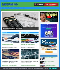 Refinancing Tips Website Business For Sale: Ready-to-Launch Free Installation - Picture 1 of 3