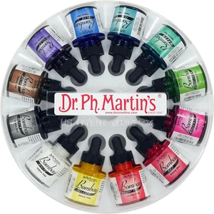 Dr. Ph. Martin'S Bombay India Ink (Set 1) Ink Set, 1.0 Oz, Set 1 Colors, 1 Set o - Picture 1 of 12