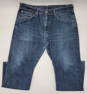 Levi's 505 Regular Fit Straight Leg Jeans Mid Rise Denim Men Size 36x30 #C482 - Picture 1 of 11