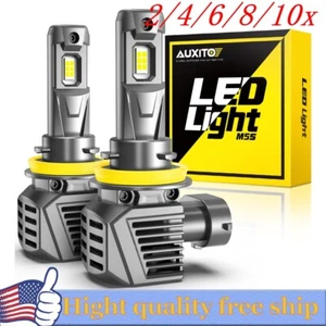 2/4X H11 H8 LED Headlight Bulb Kit Hi/Low Beam 100W 60000LM Brighter 6500K White - Picture 1 of 21