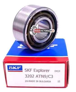 SKF 3202 ATN9 C3 Angular Contact Ball Bearing 15x35x15.9 mm - Bild 1 von 4