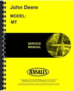 Manual de servicio de tractor John Deere MT JD-S-SM2002 - Imagen 1 de 1