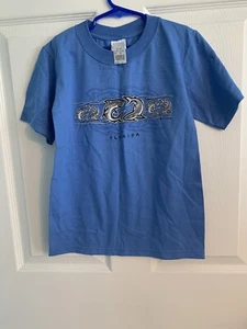 NUEVO CON ETIQUETAS Camiseta Azul Yunque Unisex Juvenil Manga Corta Florida Talla Juvenil Pequeña - Imagen 1 de 2