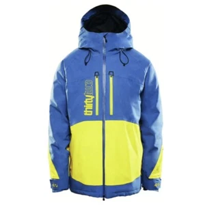 Sz Large Thirtytwo Lashed Jacket Insulated Ski Snowboard Coat Yellow Blue - Picture 1 of 3