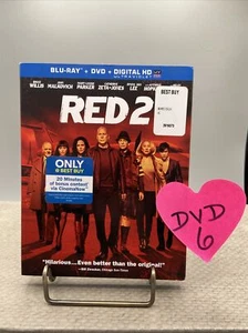 DVD6 Red 2 (Blu-ray/DVD, 2013)Bruce Willis, J Malkovich, C Zeta-Jones - Picture 1 of 5
