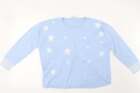 Together Womens Blue Cotton Pullover Sweatshirt Size M Pullover