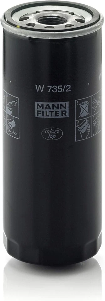 Filtro de óleo giratório do motor Mann-Filter W 735/2 W735/2 para Audi A6 Audi S6 - Imagem 1 de 1