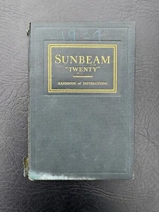 1934 Sunbeam Motor Car Twenty 20 Automobile Owners Handbook Instructions Manual - Picture 1 of 4