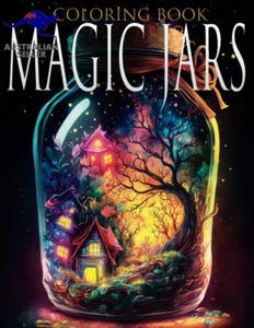 Magic Jars Adults Coloring Book: Coloring Book for Anxiety Relief and Relaxation - Picture 1 of 12