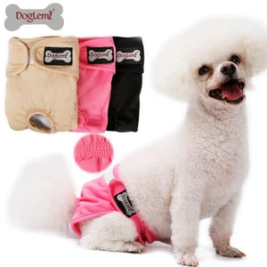 Female/Male Pet Dog Puppy Hygiene Diaper Pants Washable Reusable Nappy Pants - Picture 1 of 15