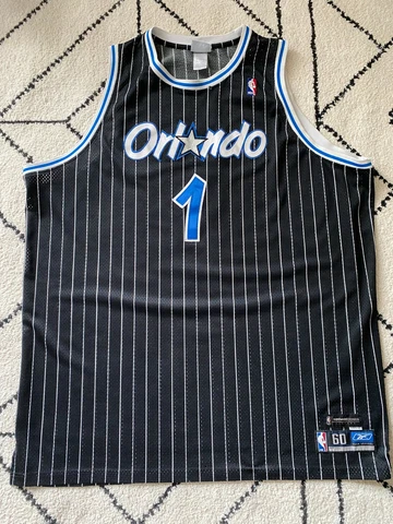 VTG AUTHENTIC TRACY McGRADY MAGIC 1989-90 HARDWOOD REEBOK JERSEY 60 SEWN (T-MAC) Cover
