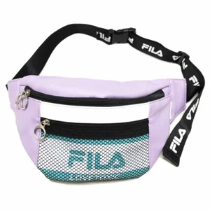 ●Authentic FILA Fila Waist Bag Waist Pouch Purple Ladies Men's Used Good - Picture 1 of 7