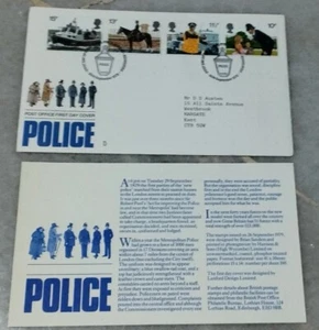 UK GB 1979 Police Polis 4v Stamp FDC - Picture 1 of 8