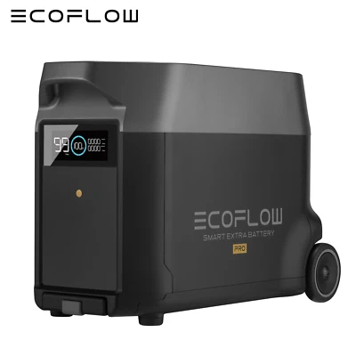 ECOFLOW Zusatzakku 3600Wh LiFePO4 Mit LCD-Bildschirm für DELTA Pro Powerstation