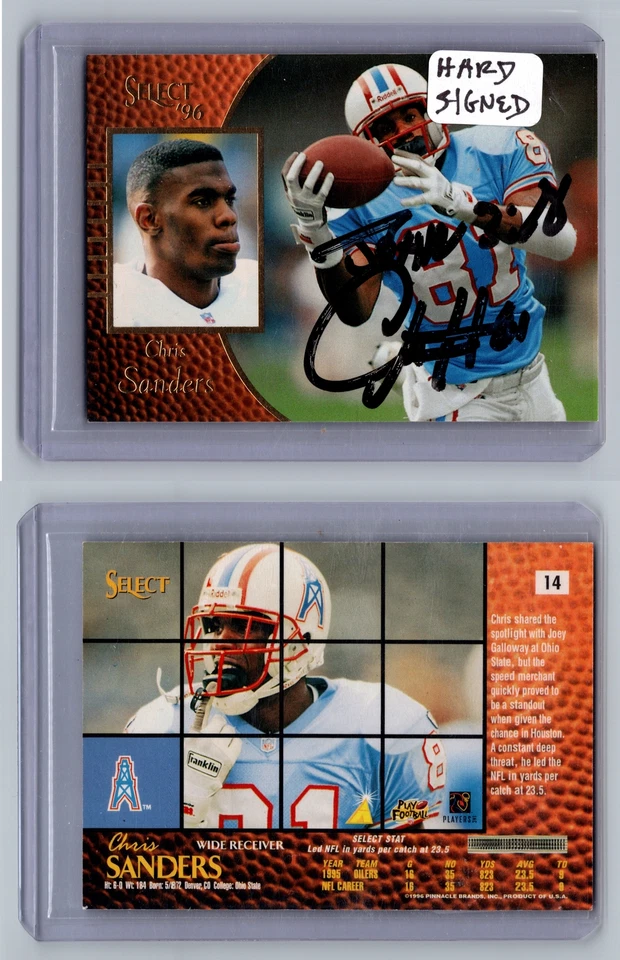 1996 Select #14 Chris Sanders - Image 1 of 1