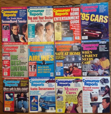 1995 Full Year (12) Including Annual Auto Issue - Consumer Reports - Image 1 of 4