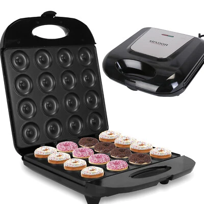 Mini Donut Maker- 1400W Electric Nonstick Doughnut Maker Machine -16 Donut Maker - Image 1 of 4
