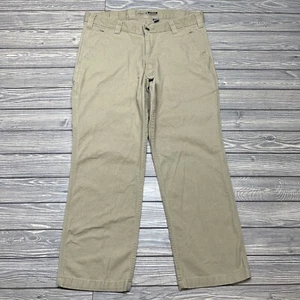 Carhartt Rugged Flex Relaxed Fit Pants Men’s 35x28 Khaki Canvas Workwear - Picture 1 of 7