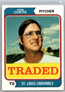 1974 TOPPS BASEBALL 373T JOHN CURTIS CAARDINALS - Picture 1 of 2