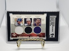 Bryant Gretzky 2002-03 UD Superstars Legendary Leaders Game Used /250 SGC 9 MT