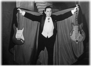 Dracula with guitar Monsters of Rock T-Shirt 100% Baumwolle - Bild 1 von 1