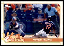 2020 Topps Opening Day Spring Has Sprung Yordan Alvarez Insert Houston Astros